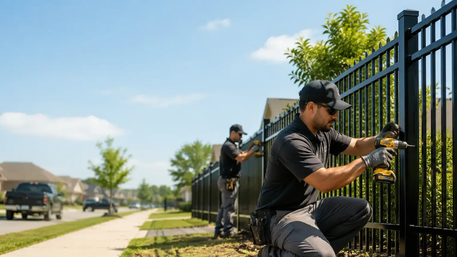 Metal Fence Installation in Fuquay Varina, NC